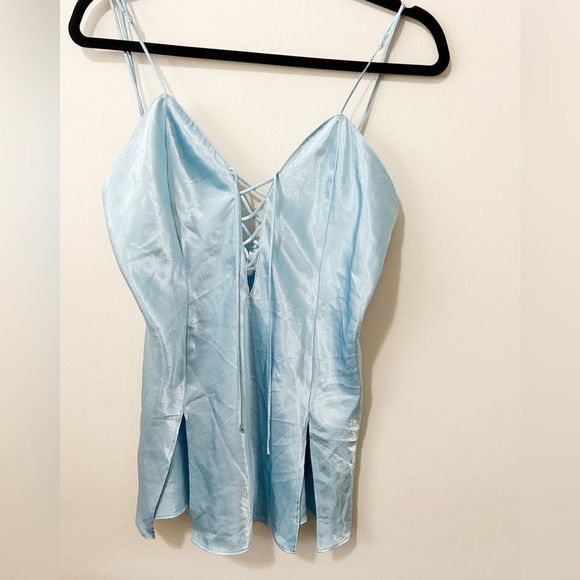 La SENZA Other - La Senza vintage powder blue  mini slip dress M